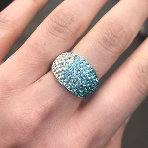 Sterling silver and Swarovski ring